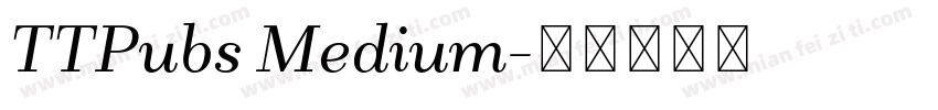 TTPubs Medium字体转换